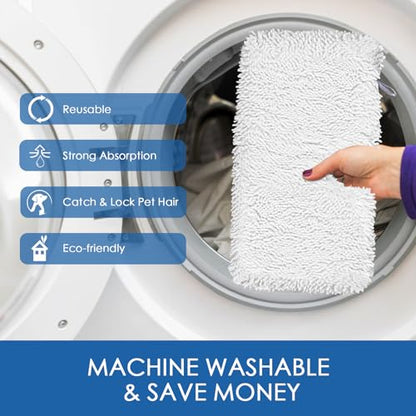 6 Pack Steam Mop Replacement Pads for Shark Steam Pocket Mop S3500 Series S3501 S3601 S2902 S3901 S3550 S3601d S3801 S3801co Se450 S2901, Washable & Reusable Microfiber Mop Pads - color: 6 Pack Plush