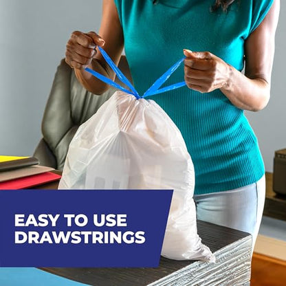 Hefty Small Trash Bags, Fabuloso Watermelon Scent, 4 Gallon, 52 Count - color: White, size: 1 Count (Pack of 52)