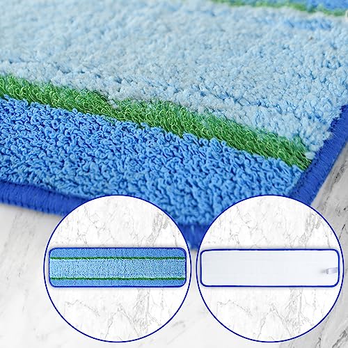 8 Pack Mop Pads Replacement for Bona Family of Mops, Washable & Reusable Microfiber Cleaning Pad for Hardwood and Multi-Surface (3 Deep Clean Pads + 3 Microfiber Cleaning Pads + 2 Dusting Pads) | Washable & Reusable Cleaning Pad for Hardwood and Multi-Sur