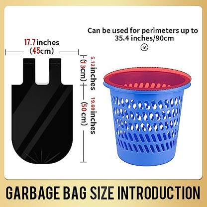 Small Trash Bags 240 Count Garbage Bags SWIHELP Waste Basket Liners for Bathroom, Kitchen,Bedroom, Office Pet Car 15 Liter Trash Can 4 Gallon - color: Handle Mix 240 counts-4Gal, size: 1 Count (Pack of 240)