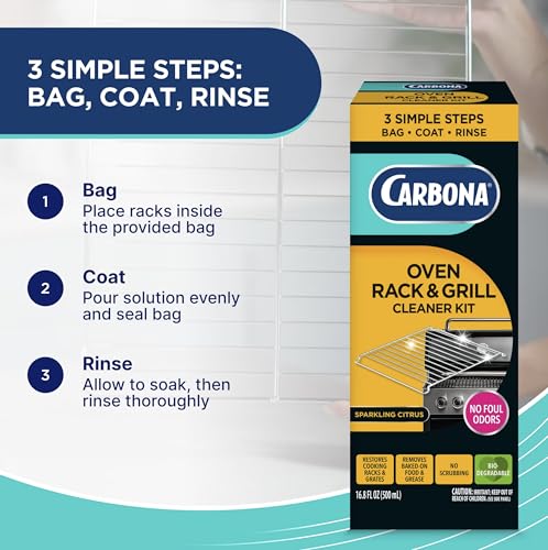 Carbona No Scent 2-in-1 Oven Rack and Grill Cleaner 16.8 oz. Liquid | Liquid - size: 16.8 Fl Oz (Pack of 2)