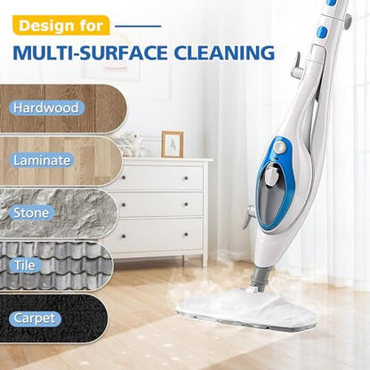 LINNIW 8 Pack Replacement Steam Mop Pads Compatible for PurSteam ThermaPro 10-in-1 - size: Pack of 8