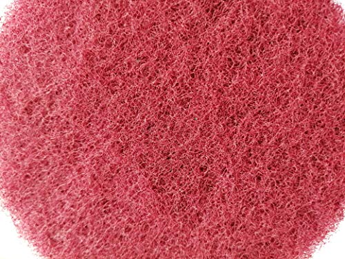 HUAWELL Drill Powered Brush Tile Scrubber Scouring Pads Cleaning Kit, 2 Different Stiffness, Disc Pad Holder with 12 Scrubbing Pads, Cleans Large Flat Areas (5 Inch)
