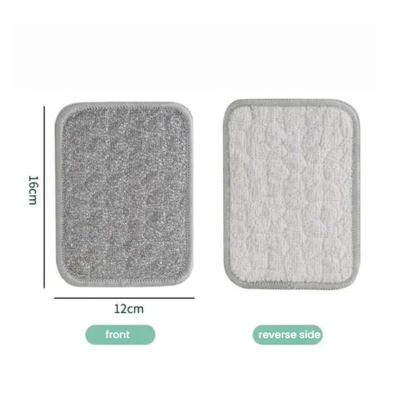 10Pcs Multipurpose Wire Dishwashing Rags for Wet and Dry, Double Layer Wire Cleaning Cloths for Sinks Pots Pans, Thick Non Scratch Dishcloth Scrubbing Pads Kitchen Supplies, Towel Cleaning