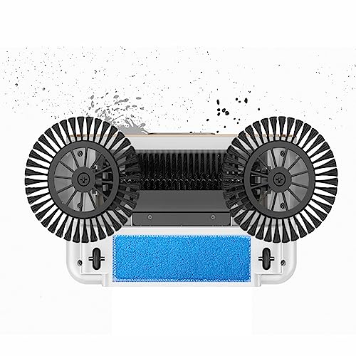 ERICAT Hand Push Floor Sweeper, Lazy Sweeper Machine with Handle, 90° Rotating Cleaning Sweeper, Low Noise and Non-Electric,Removable Waste Chute and Easy to Operate, for Home Office Carpet Cleaning