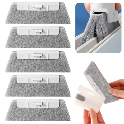 5PCS Window Track Cleaning Brush – Single Handheld Brush for Sliding Door, Window Sills, Small Gaps, and Crevices, Efficient Dirt and Water Stain Removal - color: 5grey