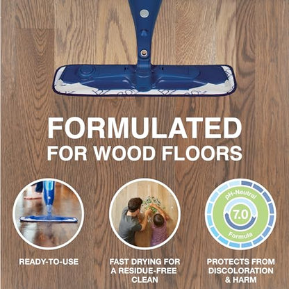 Bona PowerPlus Hardwood Floor Deep Cleaner Refill - 128 fl oz - Refill for Bona Spray Mops and Spray Bottles - Residue-Free Floor Cleaning Solution for Wood Floors - size: 128 Fl Oz (Pack of 1)