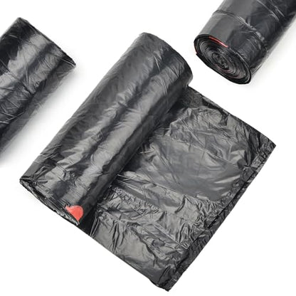 25 Gallon Trash Bags with Drawstring, 90 Count, Black | Heavy Duty, Large Capacity, Strong Plastic Liners Garbage Bags for Kitchen, Yard, Industrial, Commercial