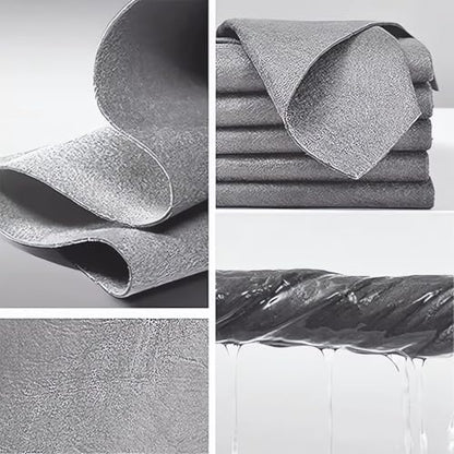 Thickened Magic Cleaning Cloth, Super Absorbent, Lint-Free, Streak-Free Microfiber Cloth for Glass, Car, Windows, Mirrors - Reusable, Quick Drying, Eco-Friendly Multi-Surface Cleaning Rag (5PCS) - color: 5pcs