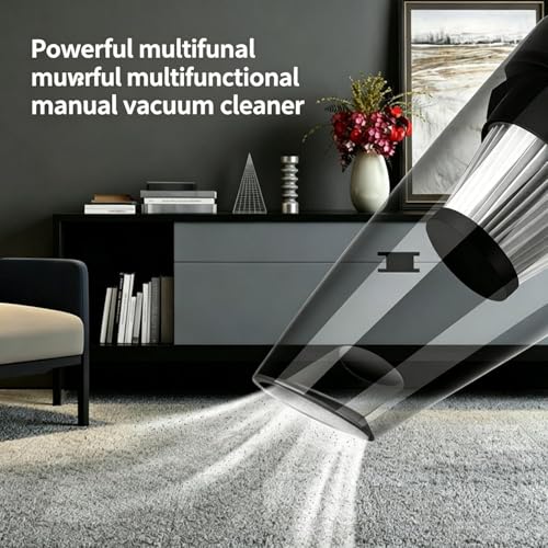 Oryzom Handheld Vacuum,Ultra-Powerful Cordless Handheld Vacuum, Portable Wet & Dry Cleaning, Fast Charging, Lightweight & Low Noise, Compact Vacuum for Car and Home Use