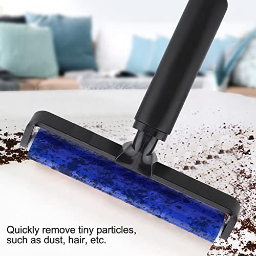Dust Removal Roller, Blue Silicone Manual Roller Antistatic Cleaner Tool Silicone Roller Screen Film Roller Manual Cleaner Tool for Household Bedroom Living Room Office (12 Inch)