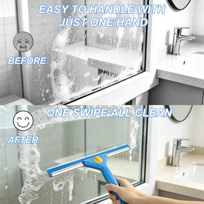 120“Professional Squeegee Window Cleaning Kit with Extension Pole,Window Cleaning Kit,Window Washing Tool for Indoor Outdoor Windows & Car Glass Easy to use, Great for high-Rise Hard-to-Reach Windows - size: 120"Window Squeegee