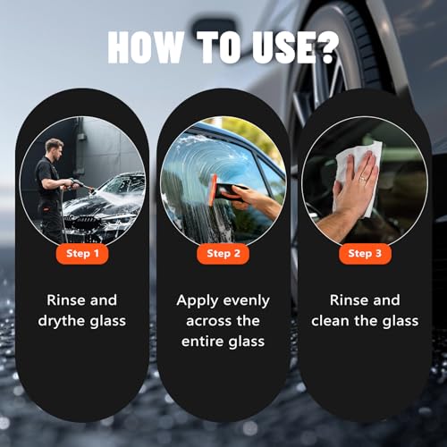 KEHOO 2026 New Handheld Glass Oil-Film Remover, Glass Oil Film Remover for Car, Glass Emulsion Cleaner Cleaning Board, Automotive Oil Film Cleaning Brush for Car Windows