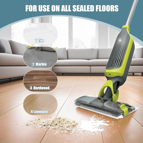 Disposable Replacement Vac Mop Pads for All Hard Floors Compatible with Shark VACMOP VM252 VM200 VM190 VM250 VM251 VM200C VM252C VC205 QM250 (40 PCS)