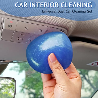 TeSabMi Car Cleaning Gel Car Cleaning Putty Car Putty Car Interior Cleaner Car Slime Car Detailing Kit Car Accessories Gifts for Men Women Stocking Stuffers Blue - color: Blue