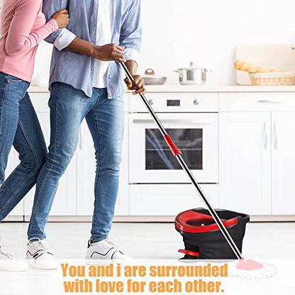 10 Pack Mop Head Replacement for O-Ceda EasyWrin Spin Mop, Ailengy 100% Microfiber Mop Refills Spin Mop Replace Heads for ocedar Mop Easy House Cleaning and Floor Mopping - size: 10 Pack