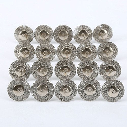 60 Pcs Wire Brushes Set, Rocaris Steel Wire Wheels Pen Brushes Set Kit Accessories for Rotary Tool