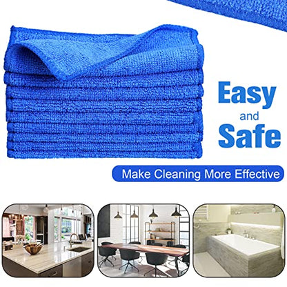 Tanlade Cleaning Cloth Dry Erase Cloth Cleaning Rags Reasonable Kitchen Towels Microfiber Towels Cars Wash(6 x 6 Inch,Blue,30 Pcs) - color: Blue, size: 6 x 6 Inch