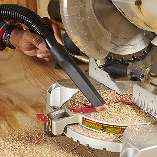 Shop-Vac 9199600 1.5 Inch Crevice Tool, Includes 1.25 Inch Adapter, Durable Polypropylene, Tight Spaces, (1-Pack)