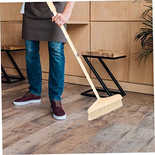 Indoor Soft Bristle Broom Long Handle Carpet Rake for Fluffing Dusting Pet Hair Removal
