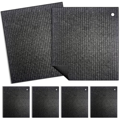 6 - Pack Swedish Kitchen Dish Cloths - Reusable Paper Towels for Counters & Dishes - Eco Friendly Cellulose Sponge Cloth - (Black) - color: A1-black