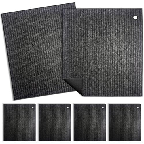 6 - Pack Swedish Kitchen Dish Cloths - Reusable Paper Towels for Counters & Dishes - Eco Friendly Cellulose Sponge Cloth - (Black) - color: A1-black