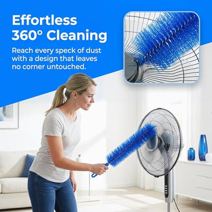 Bendable Microfiber Head, 2026 Fan Cleaner Brush, Washable Reusable Dust Remover for Fans, Air Conditioning, Curtain, Car Vents (Mix 2pcs) - color: Mix 2pcs