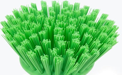 SPARTA 42395EC75 Plastic Scrubber Brush, Round Brush, Dish Scrub Brush With Color Coded For Cleaning, Kitchen, Bathroom, Bathtub, Dishes, Sink, 5 X 5 X 4 Inches, Lime