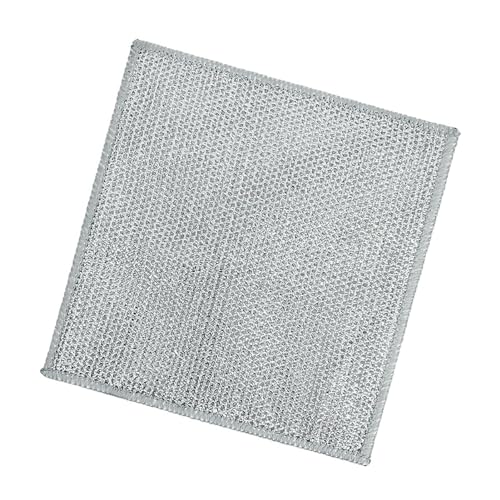 Estink Wire Dishwashing Rag, Multipurpose Rust Removal Double Side Steel Wire Dish Towel with Polyester Material for Household Kitchen Bathroom Cleaning