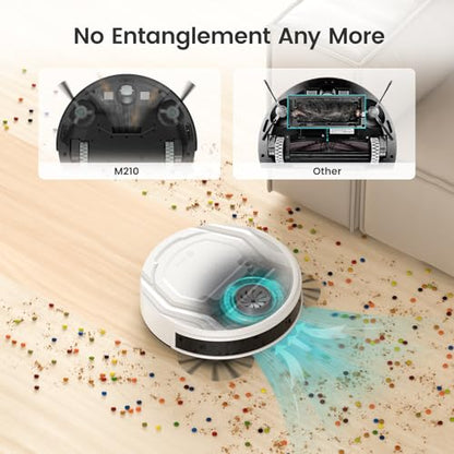 Lefant Robot Vacuum Cleaner, Strong Suction, 120 Mins Runtime, Slim, Low Noise, Automatic Self-Charging, Wi-Fi/App/Alexa Control, Ideal for Pet Hair Hard Floor and Daily Cleaning, M210 - style: M210