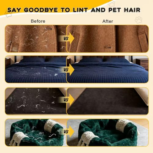 Electrostatic Pet Hair Removal Gloves: Quick Wiping - Reusable & Washable for Sofa Clothing Pet Beds Effortless Cats & Dogs Hair Remover for Busy Pet Owners (3pcs-Black) - color: 3pcs-Black