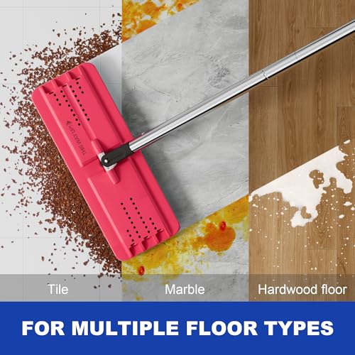 JOYMOOP Flat Mop System, Microfiber Mop and Bucket Set, Black, Household & Commercial Floor Cleaning System for Hardwood, Tile & Glass, Wet Dry Use, 60" Handle, 3 Pads - color: Black Lite1331