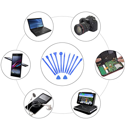 Antistatic Spudger Plastic Opening Pry Tool Set,Electronics Opening Pry Tool Repair Kit,Prying and Opening Tool for Laptop Tablet iPhone ipad Cell Phone LCD Screen - color: 12PCS