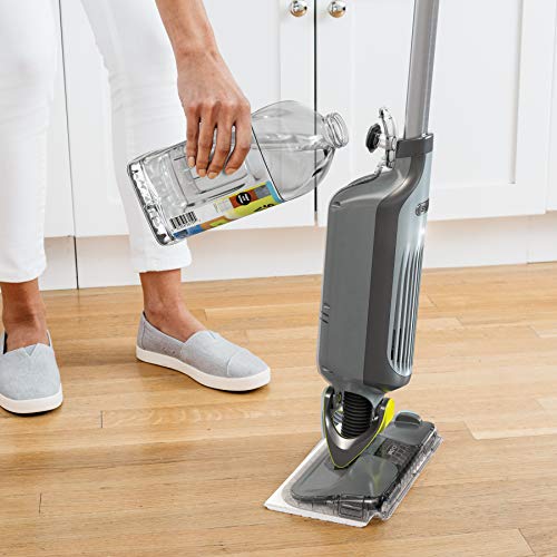 Shark VACMOP Multi-Surface Cleaner Refill 2L Bottle, Compatible with VM252 & VM180, Cleans & Disinfects Sealed Finished Floors, Stone, Laminate & Tiles, Spring Clean Scent, VCM60 - size: 67.6 Fl Oz (Pack of 1), style: Multi-Surface Cleaner