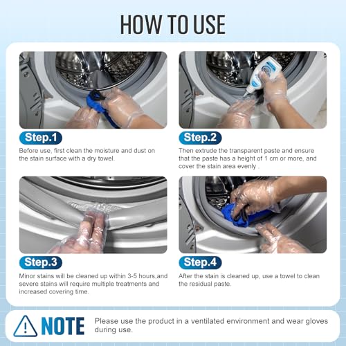 Leopong Home Cleaner Gel, Cleaner for Washing Machine, Refrigerator Strips, Household Shower, Kitchen Sinks, Walls, Tiles, Bathrooms- 20 fl oz - size: 10 Fl Oz (Pack of 2)