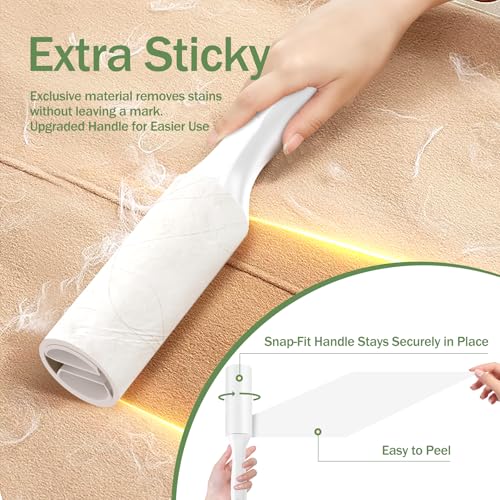 Extra Sticky Lint Roller for Pet Hairs 200 Sheets Lint Rollers for Travel 4 Pack Tough Paper, Small Size Easy Portability, Dog and Cat Hair Lint Rollers Mega Value Set for Clothes - size: Travel Suit-200Sheets
