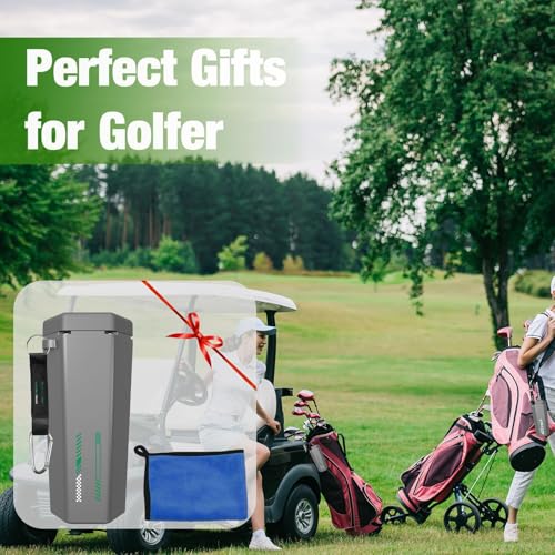 Golf Ball Washer, Sports Cleaning Tool, Portable Golf Cleaner | Compact Golf Washing Machine for Outdoor Practice, Golf Towel Set for Club Cleaning, Accessory for Course