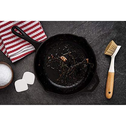 HIC Kitchen Dish Scrubbing Brush, Bamboo with Non-Scratch Bristles - style: Scrubber Brush