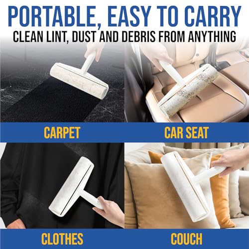 Lint Roller Refills – 9.45 Inch Wide – Lint Rollers for Pet Hair Extra Sticky Refills – Ideal for Furniture, Clothes, Bedding - 5 Pack 450 Sheets - size: Refills - 9.45" - 450 Sheets