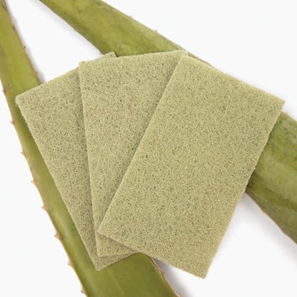 Full Circle Agave Leaf Scour Pads – Pack of 3 – Maximum Strength, Non-Scratch Dish Scrubber Made with Plant-Based & Recycled Materials, Safe for Nonstick - size: Agave Scour 3pk