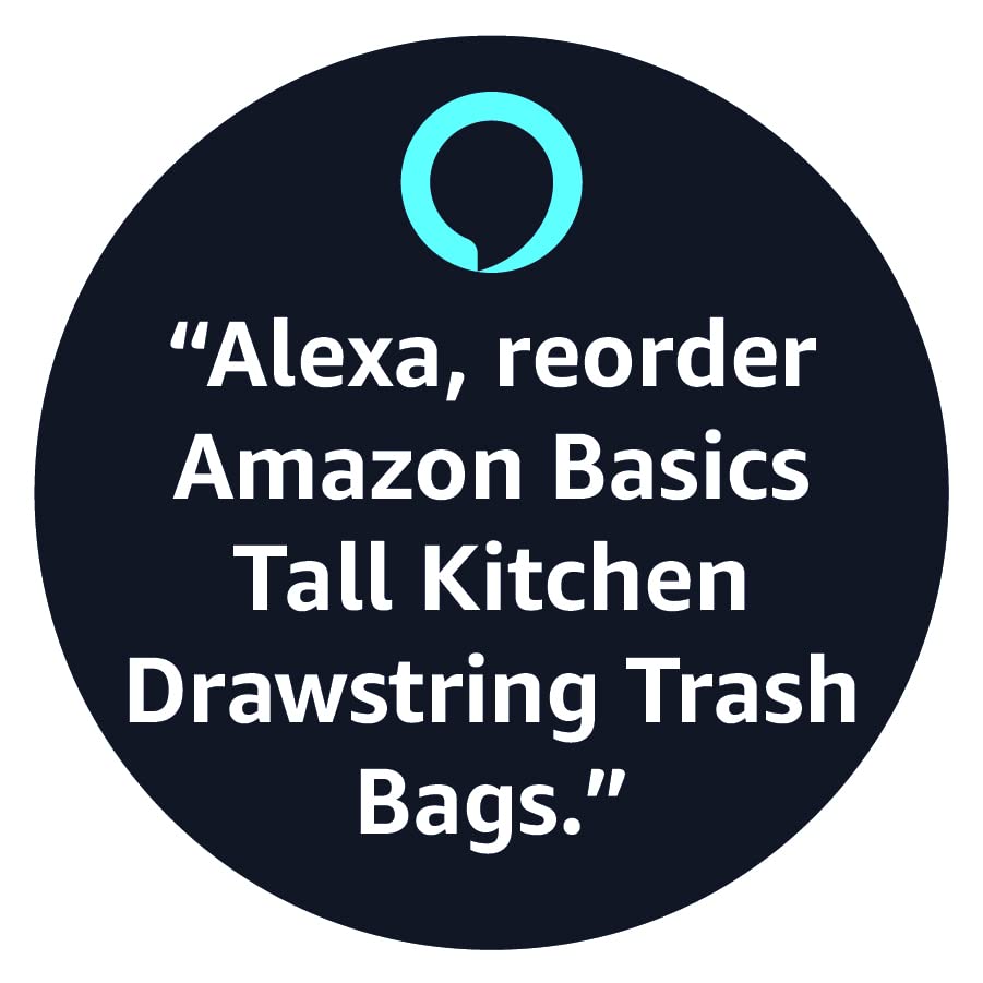 Amazon Basics Tall Kitchen Drawstring Trash Bags, Sturdy and Tear Resistant, 13 Gallon, Unscented, 120 Count - size: 120 Count (Pack of 1)