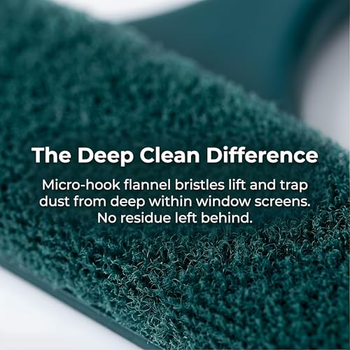2Pack Window Cleaning Brush Screens and Glass Wet and Dry 2 in 1 Versatile Tool Yellow-Green and White-Green - color: Yellow-green and White-green
