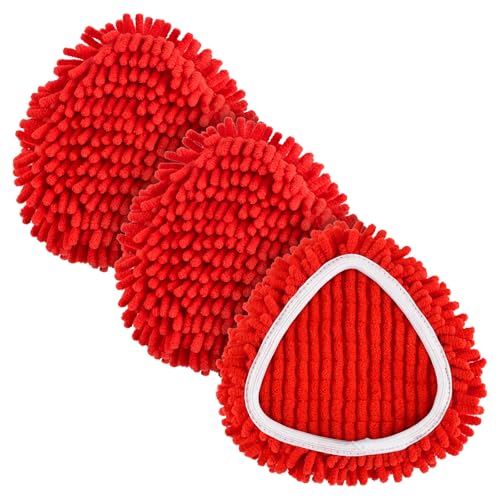 Mop Replace Head for O Cedar, Spin Mop Heads Replacements for Ocedar Easywring 1 Tank Spin Mop, Chenille Duster for Ocedar Mop Include 3 Pack Red Microfiber Chenille Mop Pad for Ocedar Spin Mop - size: For Ocedar 1 Tank Spin Mop