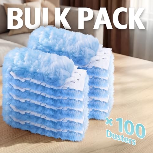 Duster Refill for Swiffer Duster, 100 Count Heavy Duty 2 Side 360° Duster Refills, 6X Microfibers, Disposable Multi Surface Dusters for Cleaning (Not Include Handle) - color: 100 Refills