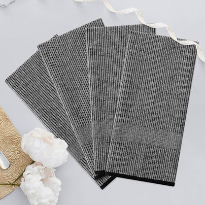 Homaxy Premium Kitchen Towels(18”x 28”, 12 Pack), Large Cotton Kitchen Hand Towels, Flat and Terry Dish Towels, 380 GSM Highly Absorbent Tea Towel Set with Hanging Loop, Black - color: Black, style: 12-pack