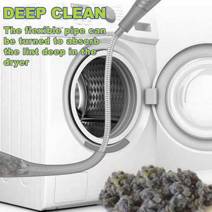 Sealegend 2 Pieces Dryer Vent Cleaner Kit, Dryer Vacuum Hose Attachment and Flexible Lint Brush, Dryer Vent Cleaning Tools for Crevice Lint Trap‌, Grey - color: Gray