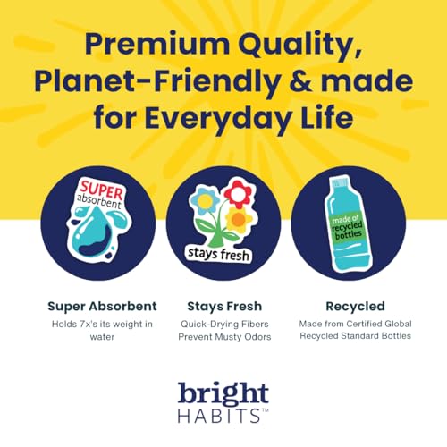 Super Absorbent Kitchen Towels - Set of 4 - color: Blue, size: Set of 4