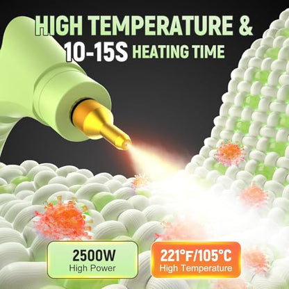 10-in-1 Steam Cleaner for Home, High Temperature & High Pressure, Steamer for Cleaning with 10s Fast Heating, Handheld Steam Cleaner with 37.19OZ Large Tank for Floor, Home, Furniture, Carpet and Car