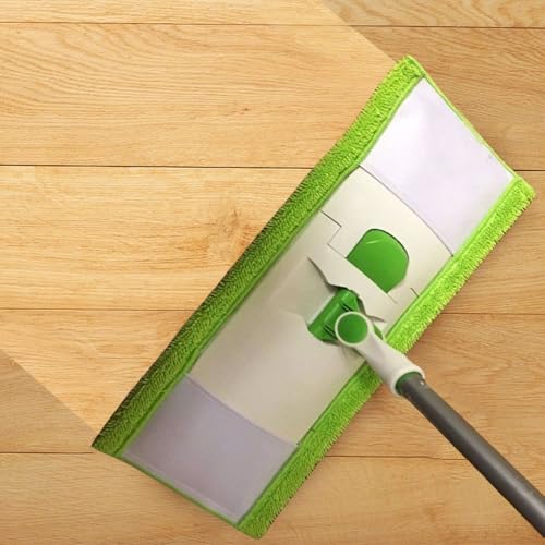 4 Pack Reusable Mop Pads Compatible with 3M Scotch-Brite M-005 Floor Mops, Microfiber Hardwood Floor Mop Pads Wet or Dry Use mop,Fit for Folding mop 15in*3.9in mop Head - size: 4-pack