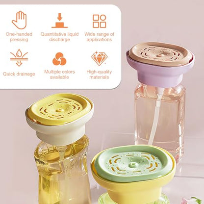 Detergent Presser, Laundry Detergent Dispenser One-Handed Press with Measured Dispensing, Fast-Dry Drip-Free Design, Universal for 99%+ Dish Soaps, For Kitchen Sink Countertop/Laundry Room